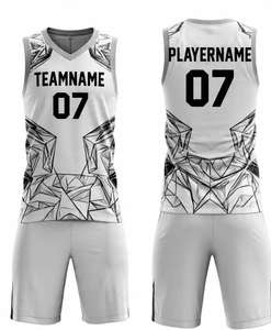 ชุดบาสเก็ตบอลผู้ชายแบบมืออาชีพสั่งทำพิเศษ เสื้อและกางเกงขาสั้น ชุดยูนิฟอร์มบาสเก็ตบอลแบบแห้งเร็ว จำหน่ายออนไลน์ - Product Image 4