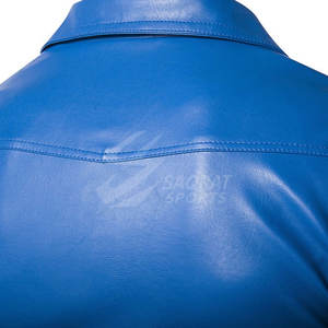 Chaqueta de cuero de alta calidad Diseño de logotipo personalizado Chaqueta de invierno Ropa de moda Chaqueta de cuero para hombres - Product Image 5