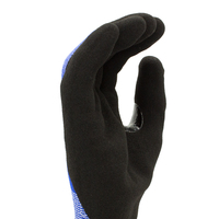 Gants anti-coupure de niveau 4 ANSI HPPE avec revêtement en nitrile sablé, gants anti-coupure renforcés au pouce pour travaux lourds
