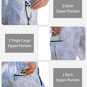 Pantalones cortos deportivos de calle alta de verano para hombre con patrón sólido transpirable de secado rápido 100% algodón impermeable tejido no tejido con bolsillo - Product Image 5