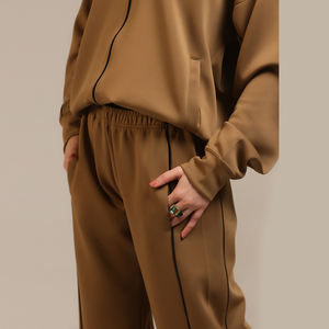 Nouveauté, fabricant OEM, pantalon de jogging décontracté confortable à taille élastique, pantalon large à taille haute pour femmes - Product Image 2