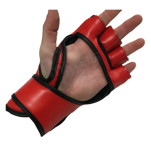 Guantes de Boxeo MMA Profesionales Personalizados, Cuero Genuino, Correa de Velcro Ajustable, Medios Dedos, Guantes de UFC Unisex, Todas las Tallas - Product Image 3