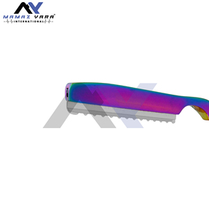 มีดโกนผมสแตนเลสระดับพรีเมียมสําหรับการปรับพื้นผิว ทินนิ้ง และการตัดระดับมืออาชีพ - สีรุ้งหลากสี - Product Image 3