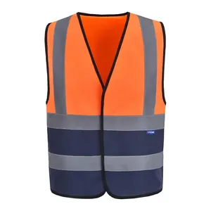 Vest Segurança Reflexivo Atacado Construção Barato Transparente Id Badge Bolso Colete De Segurança Colete De Desgaste De Trabalho