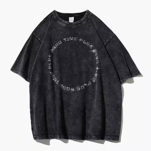 Camiseta de algodón 100% Hip Hop más vendida Patrón sólido Tela de punto de alta calidad Precio razonable - Product Image 6