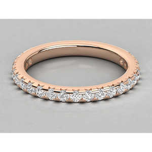 Bague en or 18 carats avec diamant de laboratoire pour femme, bijoux fins pour mariages, certifiée IGI, bague éternité pour homme - Product Image 6