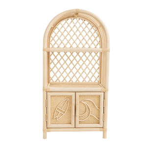 Muebles Infantiles Retro de Ratán, Cómoda para Bebés, Organizador de Habitación, Armario de Almacenamiento, Estantería Pequeña de Ratán para Cuarto de Niños o Guardería - Product Image 1