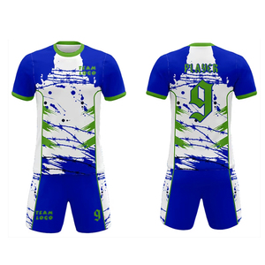 Ropa de fútbol uniforme ropa deportiva entrenamiento temporada de verano manga corta sublimación completa 100% poliéster Francia camisetas de fútbol - Product Image 1