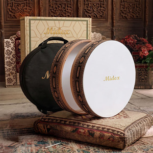 Midex BR-910 Professional Tunable Bendir Def <b>Drum</b> with Ergonomic <b>Hand</b> Grip and Carrying Bag - Product Image 1