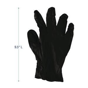 Guantes de Nitrilo Desechables sin Polvo Boardwalk de 4.4 Mil, Tamaño Grande, Color Negro (1000/Caja) - Product Image 3