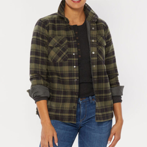 Camisa larga informal de franela sólida para mujer, abotonada, transpirable, cálida para capas en clima frío y actividades al aire libre - Product Image 5