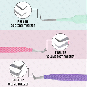 OEM ODM Fiber Tip Tweezers Set Custom Lash Tweezers Custom Logo and Packaging Manufacturer by Bahasa Pro - Product Image 4