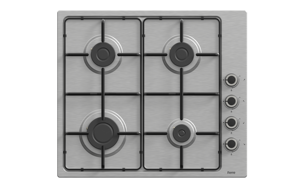 Cuisinière à gaz Ferre à quatre brûleurs avec surface en acier inoxydable, usage domestique, 220-240V - Product Image 3