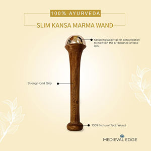 Herramienta de varita Marma Kansa con forma de lápiz Ayurvédico de la mejor calidad, fabricación india Original para terapia manual de cara y debajo de los ojos - Product Image 3