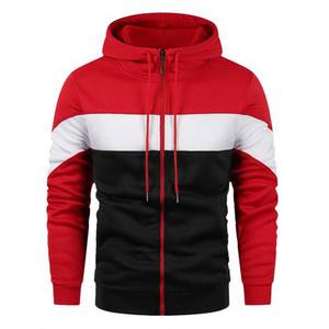 2024 personnalisé hommes de haute qualité 100% coton 340G pull à capuche polaire pleine fermeture éclair doublé intérieur uni Logo Design anti-rétrécissement - Product Image 6