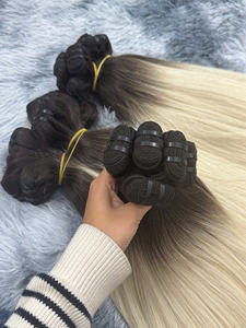 Extensions de cheveux humains vierges de luxe à trame unique, origine vietnamienne premium, texture naturelle douce, lissées, super double drawn - Product Image 1