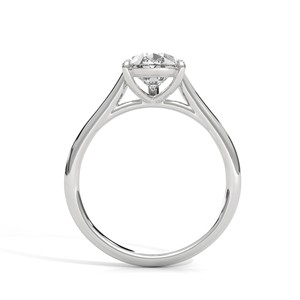 2.0ct Pear Cut Moissanite <b>Solitaire</b> <b>Ring</b> 925 Sterling <b>Silver</b> Classic Engagement Band - Product Image 5