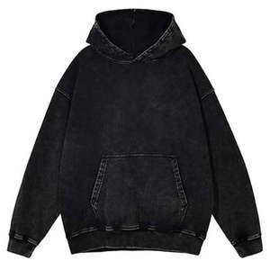 Sudadera con capucha personalizada con diamantes de imitación Sun Faded 100% sudaderas con capucha de algodón jersey de lana de gran tamaño personalizado 100% algodón Sun Faded ácido lavado 2025 - Product Image 6