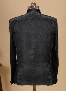 Exportateur indien de costumes formels classiques noirs pour hommes pour les occasions spéciales, les fonctions de soirée, disponibles à prix réduit - Product Image 3