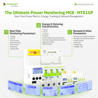 2025 vente chaude Matis MT61GP usine d'origine fournir API Interface Gprs Wifi disjoncteur avec compteur d'électricité intelligent