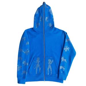 Sudadera con Capucha Completa Personalizada con Logotipo Propio para Hombre, de Alta Calidad, Impermeable, Cortavientos, 100% Algodón - Product Image 6