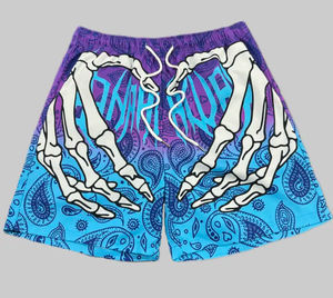 Pantalones Cortos de Malla Transpirable para Hombre, Estampado Paisley de Alta Calidad, Hasta la Rodilla, Sublimados, Ideales para Verano y Playa - Product Image 1