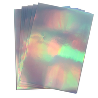 Autocollant adhésif anti-contrefaçon holographique laser personnalisable étanche et fabriqué en cuivre