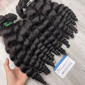 Venta de invierno 2025, vendedores de cabello crudo, sin enredos, sin desprendimiento, extensiones de cabello humano de Vietnam, tejido de cabello ondulado suelto al vapor - Product Image 1