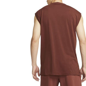 Camiseta sin mangas de entrenamiento deportivo informal para hombre, ropa de gimnasio de verano con cuello redondo, diseño sin mangas, ropa de Fitness de etiqueta privada - Product Image 3