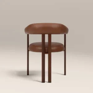 Chaise de salle à manger SINTERIOR VINTAGE TAN ARBOR CARVER - Product Image 2