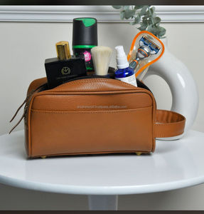Personalized Leather Dopp Kit <b>Bags</b> Distressed Full Grain Leather <b>Men's</b> Travel Kits Genuine Leather Toiletry <b>Bags</b> Grooms <b>Men</b> Gift - Product Image 2