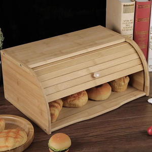 Organisateur à pain en bambou de haute qualité avec couvercle coulissant 40x27x18cm en provenance de Turquie - Product Image 6