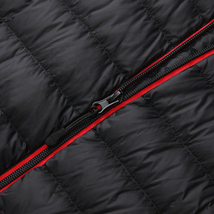 Veste matelassée en nylon chaude pour homme, col montant rembourré, coupe-vent, manteau d'hiver, logo personnalisé OEM - Product Image 5