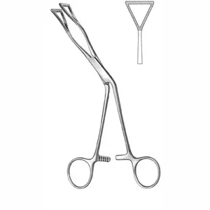 Pinces à poumon en acier inoxydable de qualité médicale, instrument chirurgical manuel, classe CE I - Product Image 1