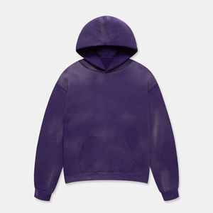 Sweat-shirt décontracté en tissu doux personnalisable, sweat-shirt décontracté pour homme, lavage à l'acide, basique, coton mélangé, tendance, sweat-shirt délavé à l'acide en différentes couleurs - Product Image 1