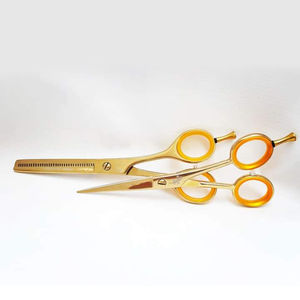 Vente en gros de ciseaux de barbier droitier ciseaux de coupe de cheveux de salon exigeants avec lame en acier inoxydable - Product Image 2