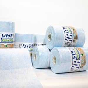 Krclean-Rollo de papel de cocina desechable, 400 hojas, verde, 20x22cm, absorbente, lavable, limpieza de superficies de cocina - Product Image 2