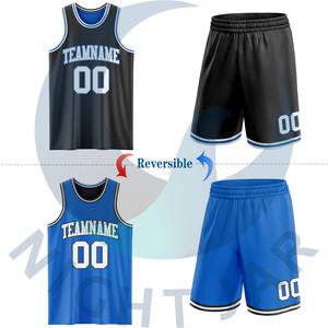 Meilleure qualité réversible personnalisé grande taille basket-ball uniforme ensemble conception respirante OEM fournisseur pour la vente en gros vêtements de basket-ball - Product Image 2
