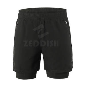 กางเกงขาสั้นเล่นยิมของผู้ชายกางเกงขาสั้นเอวกลางเอวยางยืดระบายอากาศได้ดีดีไซน์สปอร์ตออกแบบโลโก้ได้ตามต้องการ - Product Image 1