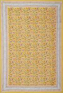 New Trending Indian Floral Print <b>Table</b> Cloth Hand Block Print <b>Table</b> <b>Cover</b> India Cotton Custom <b>Table</b> Cloth for Home Use - Product Image 2