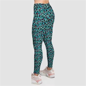 Leggings de yoga pour femmes en spandex/polyester, couleur unie, cordon de serrage, taille haute, durable, de haute qualité, vente en gros - Product Image 4