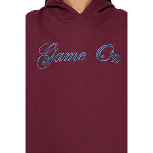 Conjunto Deportivo de Invierno para Mujer con Capucha Bordada Personalizada, 100% Algodón Transpirable, Sudadera de Felpa, Pantalones Cortos Deportivos Casuales Lisos - Product Image 4