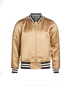 Venta caliente de invierno de moda de satén de seda chaquetas al por mayor de alta calidad de bombardero bordado chaquetas de satén - Product Image 4