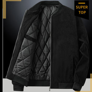 Veste de ski pour hommes de haute qualité Slim Canvas Design col montant fermeture à glissière techniques brodées décontracté hiver Service OEM - Product Image 6