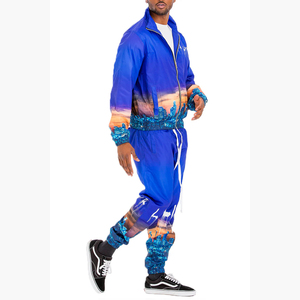 เสื้อแจ็กเก็ตกีฬาผ้าไนลอนระบายอากาศของผู้ชายตามสั่งมีซิปเสื้อกันลมขนาดใหญ่พิเศษ - Product Image 3