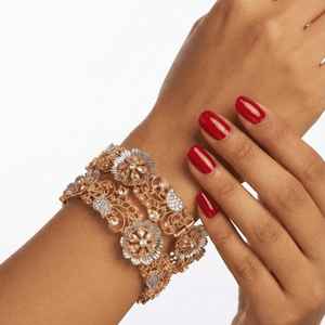 Ensemble de bracelets traditionnels multi-perles en fil, cadeau de mariage indien, bracelets de mariée Punjabi, à la mode - Product Image 3