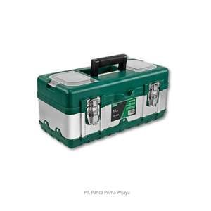 High Quality ISKU Polished Stainless Steel 20 Inch Heavy Duty Tool <b>Box</b> with Safety <b>Lock</b> 45x22x19cm - Product Image 1