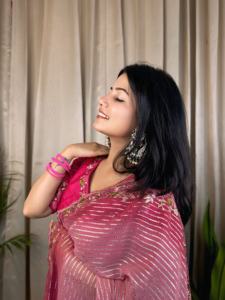 Chemisier Saree en Georgette Pure et Douce de Style Moderne avec de Lourds Fils à Broder Séquence Travail Mode Femme - Product Image 5