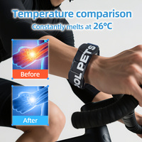 Bracelet de refroidissement TPU PCM Megacool à taille personnalisable - Ultra-léger et réutilisable pour adultes et enfants, idéal pour le sport et la gym