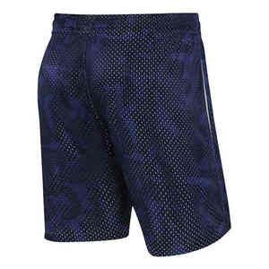 Short de gym fitness taille moyenne en maille personnalisé pour hommes léger polyester solide motif style décontracté écologique - Product Image 4